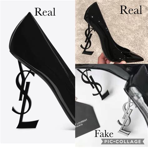 ysl logo heel fake